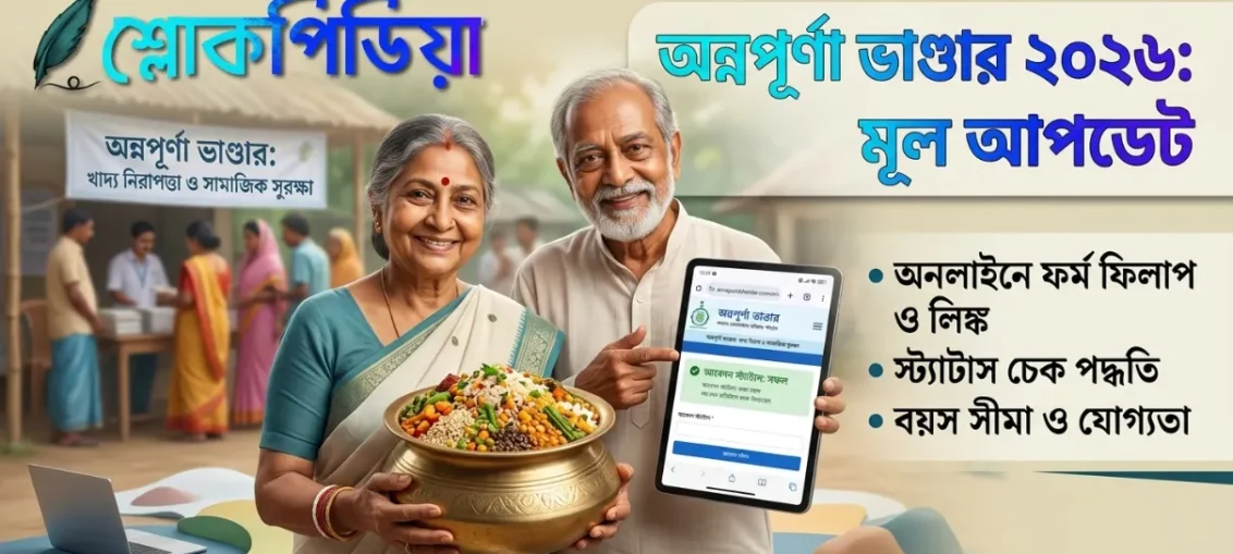 অন্নপূর্ণা ভাণ্ডার প্রকল্পের মূল আপডেট ২০২৬ ও আবেদন পদ্ধতি