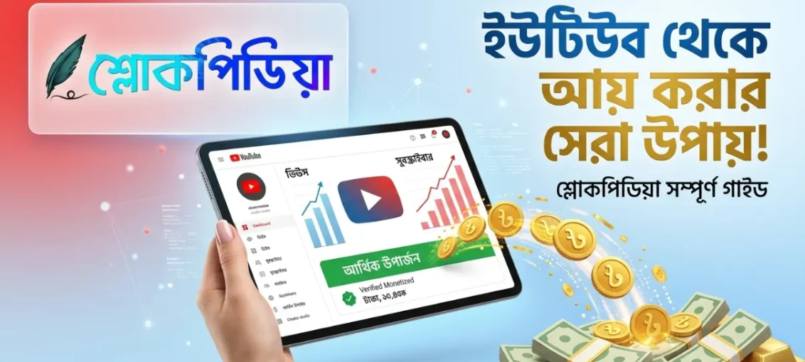 ইউটিউব থেকে টাকা ইনকাম করার উপায়