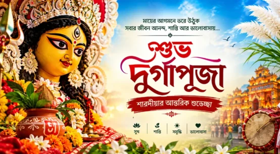 দুর্গাপূজার শুভেচ্ছা বার্তা বাংলা ২০২৬: ৫০+ সুন্দর শুভেচ্ছা, WhatsApp স্ট্যাটাস ও ক্যাপশন